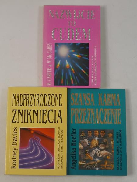 Nazwijcie to cudem  Nadprzyrodzone zniknięcia  Szansa, karma, przeznaczenie