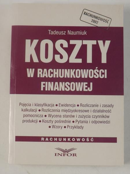 Koszty w rachunkowości finansowej