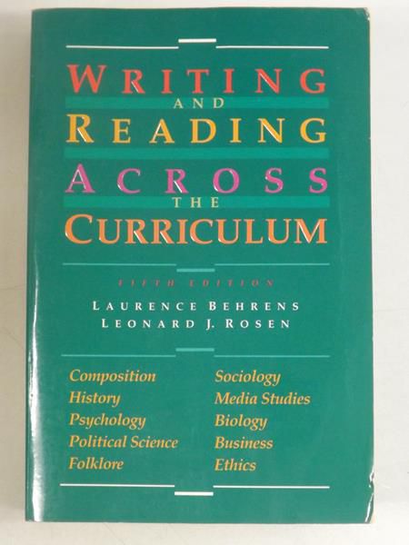 Rosen Leonard J. (red.) - Writing and Reading Across the Curriculum