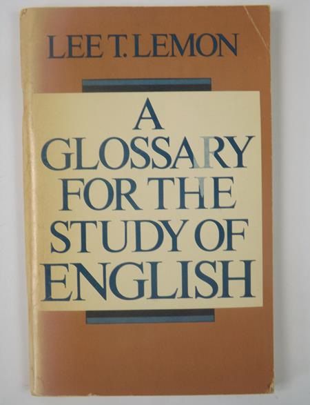 A Glossary for the Study of English