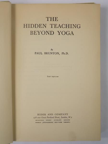 The Hidden Teaching Beyond Yoga, Autograf