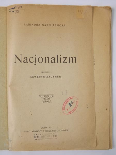 Nacjonalizm, 1921 r.