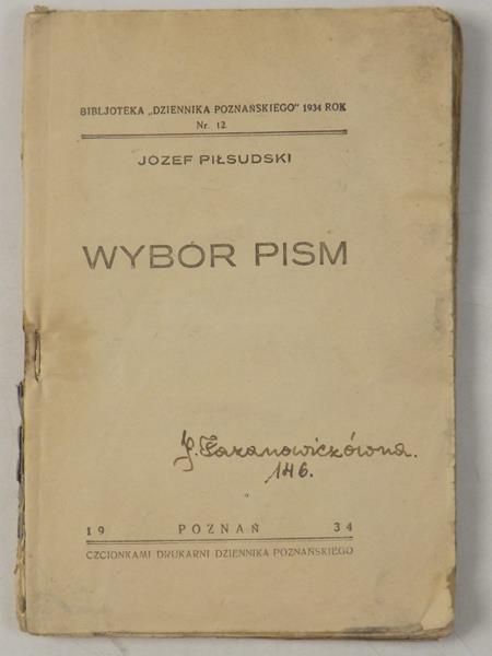 Wybór pism, 1934 r.
