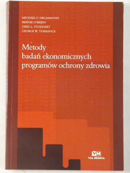 Metody badań ekonomicznych programów ochrony zdrowia