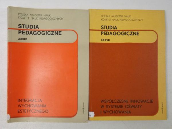 Studia pedagogiczne, Tom XXXIV i XXXVII