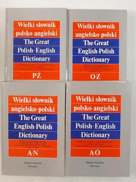 Wielki słownik polsko-angielski: Tom I-IV. (Komplet)