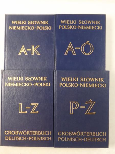 J., Ippoldt J. - Wielki słownik niemiecko- polski; polsko- niemiecki,  tom I-IV. (Komplet)