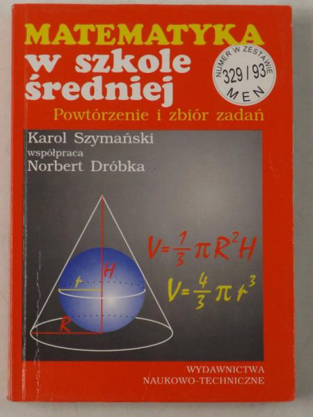 Matematyka w szkole średniej