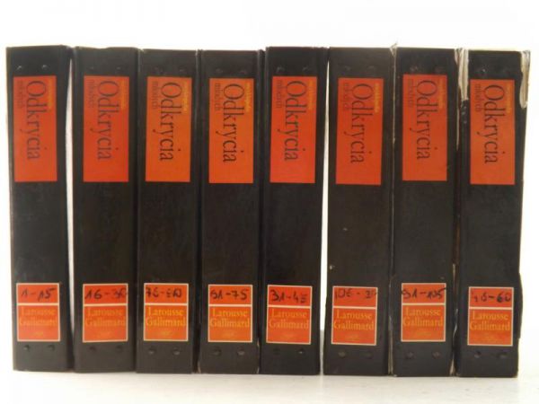 Gallimard Larousse  - Odkrycia młodych. Encyklopedia, 8 segregatorów