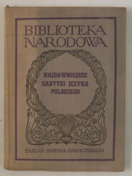Najdawniejsze zabytki języka polskiego, BN