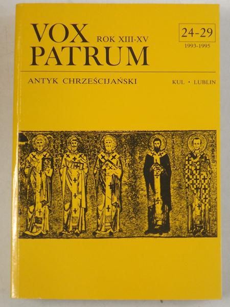 Vox Patrum, Rok XIII-XV