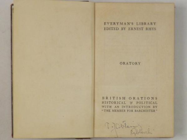 British Historical and Political Orations XII to XX Century, 1924 r.