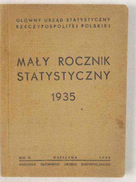 Mały Rocznik Statystyczny, 1935 r.
