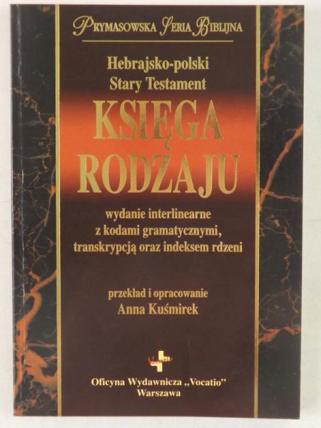 Hebrajsko-polski Stary Testament. Księga Rodzaju