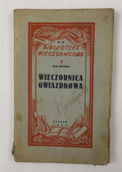 Wieczornica gwiazdkowa, 1929 r.