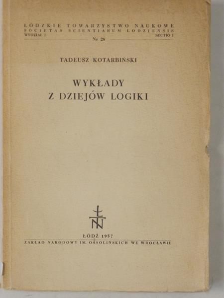 Wykłady z dziejów logiki