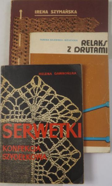 Album splotów na drutach  Relaks z drutami  Serwetki