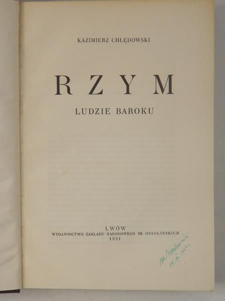 Rzym, 1931 r.