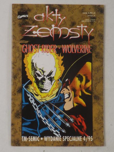 Akty Zemsty. Ghost Rider. Wolverine. Nr 4/95. TM-Semic
