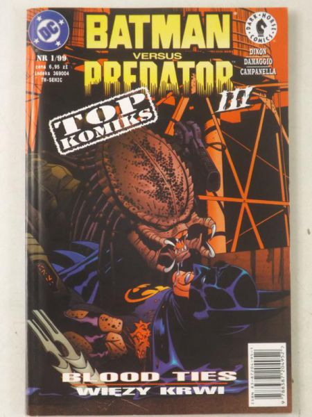 Batman versus Predator III. Blood Ties. Nr 1/99. TM-Semic
