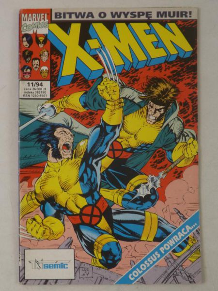 X-Men. Bitwa o wyspę Muir! Marvel Comics. Nr 11/94. TM-Semic