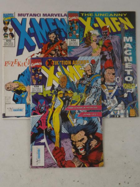 X - Men: Magneto powraca / Nowa generacja mutantów Jima Lee / Egzekucja. Nr 4/94 , 6/94, 8/94. Marvel Comics. Tm-Semic