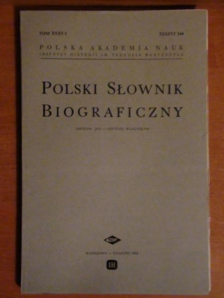 Polski słownik biograficzny. Zeszyt 144