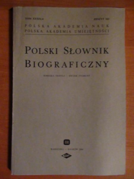 Polski słownik biograficzny. Zeszyt 163