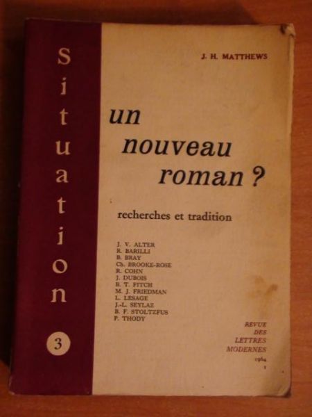 Un nouveau roman?