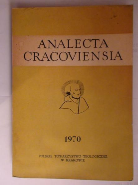 Analecta Cracoviensia 1970  Tom 2