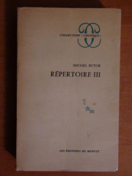 Butor Michel - Répertoire: Tome 3