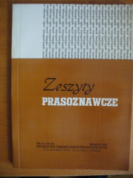 Zeszyty Prasoznawcze