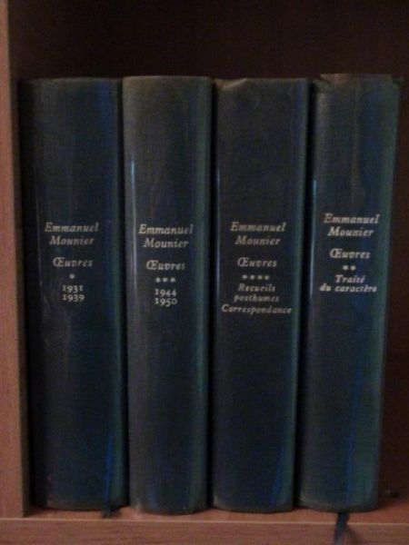 Mounier Emmanuel - Œuvres de Mounier, Vol. I-IV
