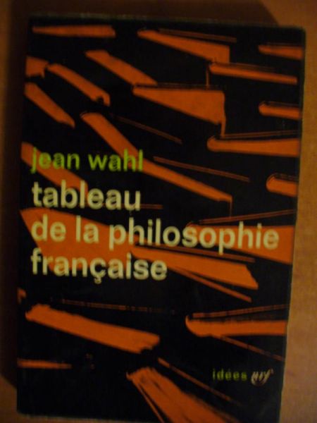 Tableau de la philosphie francaise