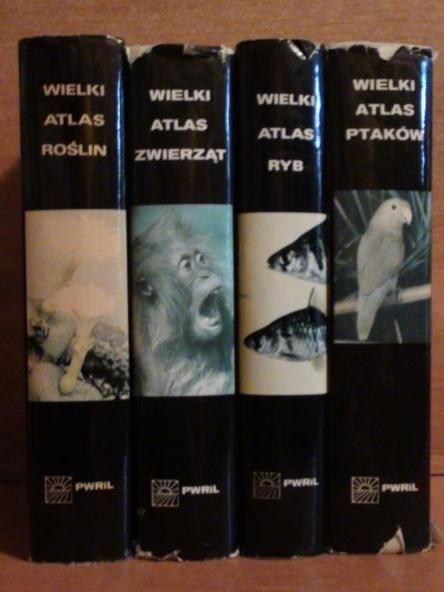 Wielki atlas kwiatów, zwierząt, ptaków, ryb.