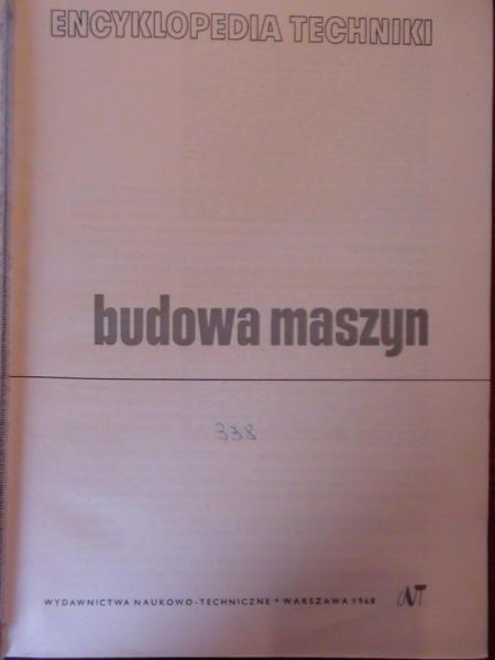 Encyklopedia techniki, budowa maszyn