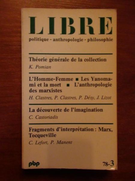 Abensour Miguel (ed.) - Libre politique-anthropologie-philosophie