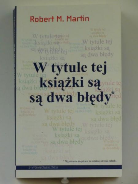 W tytule tej książki są są dwa błędy