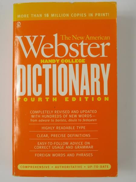 The New American Webster Handy College Dictionary. Fourth Edition