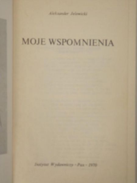 Moje wspomnienia