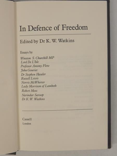 In Defence of Freedom