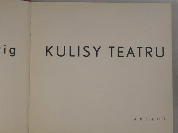 Hartwig Edward - Kulisy teatru