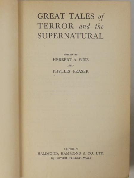 Great Tales of Terror and the Supernatural