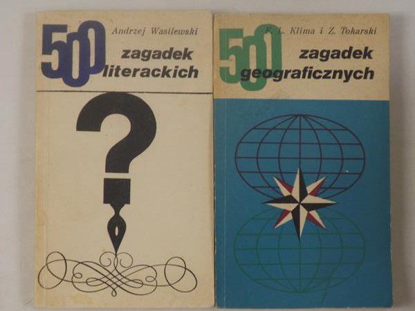 500 zagadek literackich  500 zagadek geograficznych