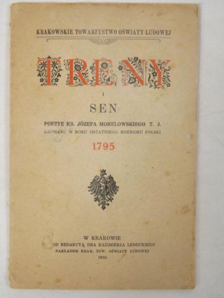 Lubecki Kazimierz - Treny i sen, 1910 r.