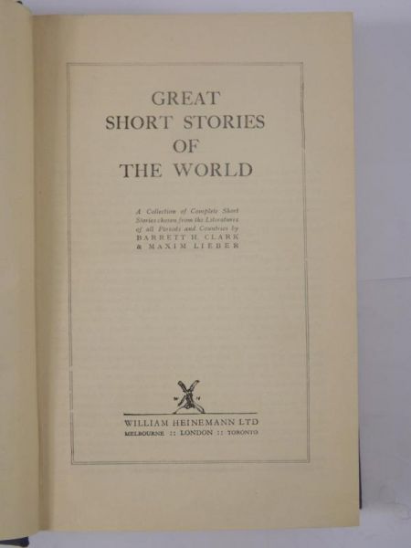 Grat Short Stories of the World, reprint z 1926 r.