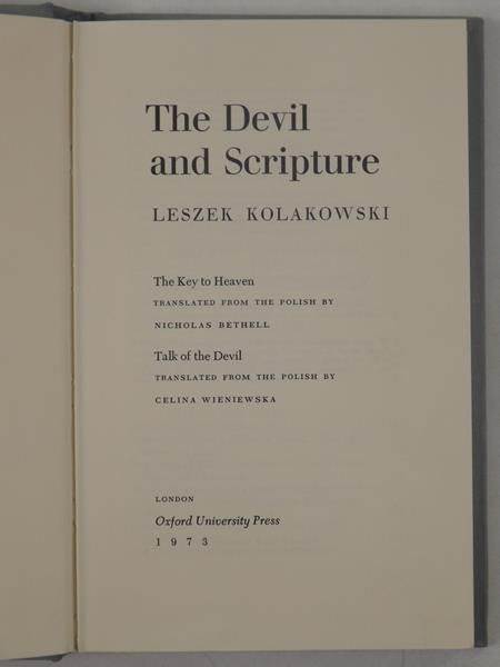 The Devil and Scripture