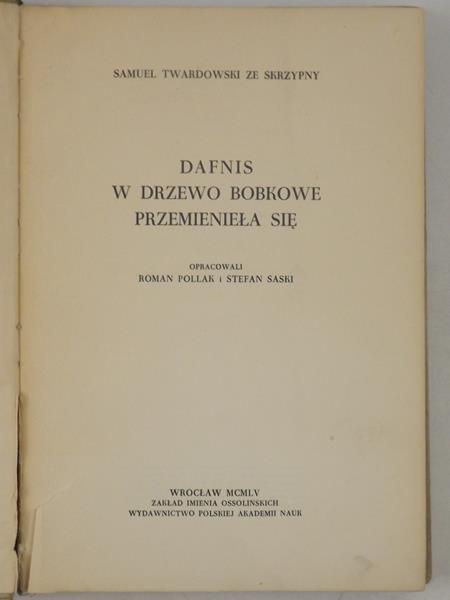 Dafnis w drzewo barokowe przemieniła się