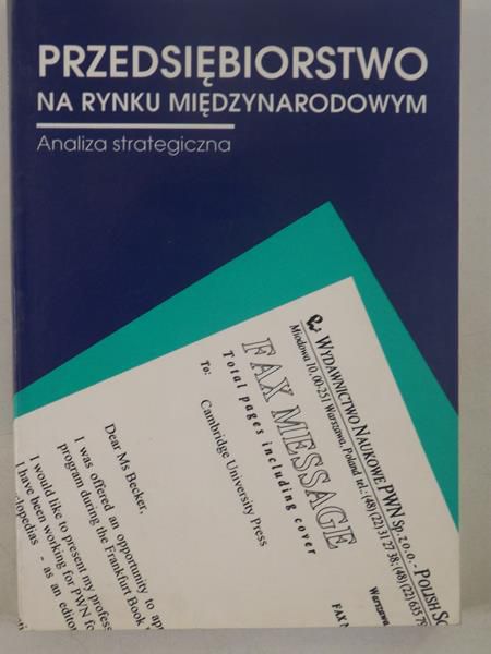 Przedsiębiorstwo na rynku międzynarodowym
