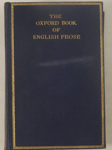 The Oxford Book of English Prose, 1926 r.